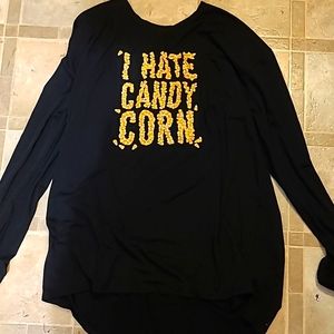 Candy corn long sleeve plus size